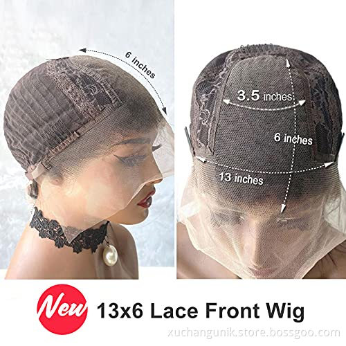 Uniky Kinky Straight Lace Front Wig Unprocessed Raw Remy 13x4 13*6 Lace Frontal Wig